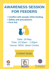 Poster for the awareness session for feeders